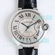 TW Factory Cartier Ballon Bleu Swiss 2824 Silver Face Leather Strap Copy Watch (4)_th.jpg